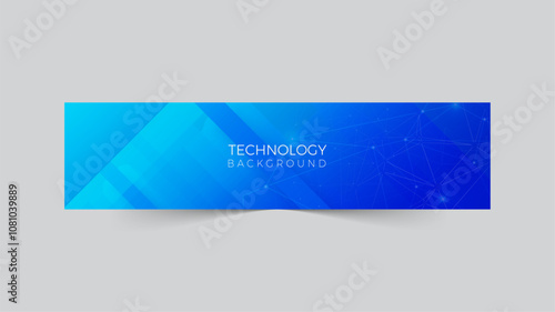 Modern LinkedIn abstract background technology banner