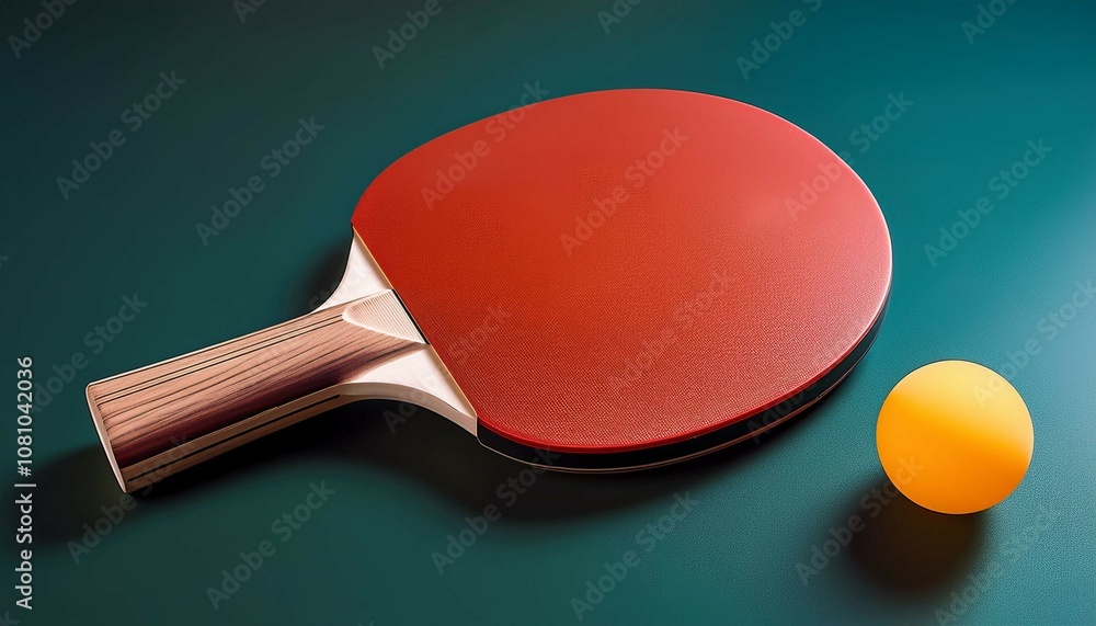 ping pong racket and ball ping pong racket and ball