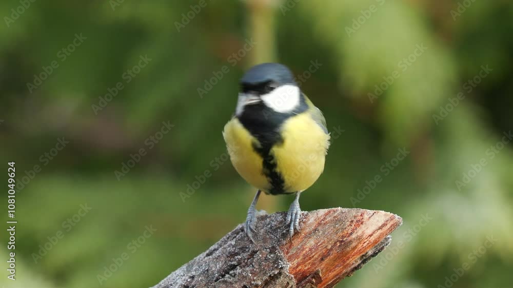great tit bird on branch watch alert fly away Parus major natural world norway great tit bird on branch watch alert fly away Parus major natural world norway