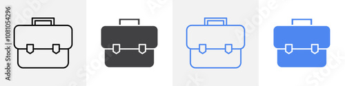 brief case icon Group symbol or sign vector