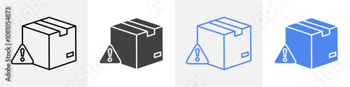 delivery error icon Group symbol or sign vector