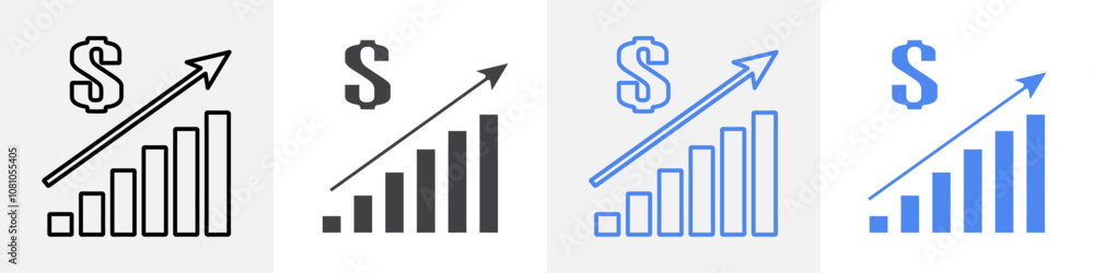 growth icon Group symbol or sign vector growth icon Group symbol or sign vector
