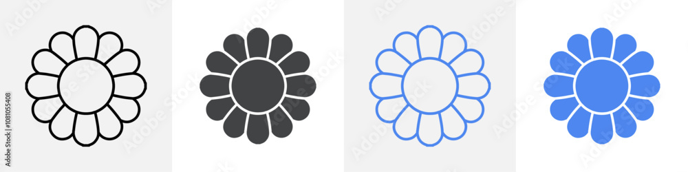 flower icon Group symbol or sign vector flower icon Group symbol or sign vector