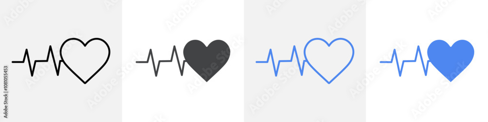 heart beat icon Group symbol or sign vector heart beat icon Group symbol or sign vector