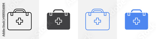 med kit icon Group symbol or sign vector