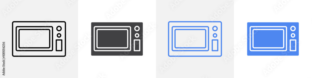 microwave icon Group symbol or sign vector microwave icon Group symbol or sign vector