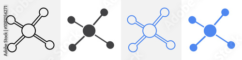 molecule icon Group symbol or sign vector