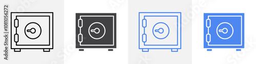 money vault icon Group symbol or sign vector
