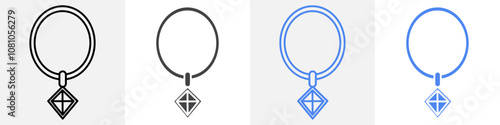 necklace icon Group symbol or sign vector