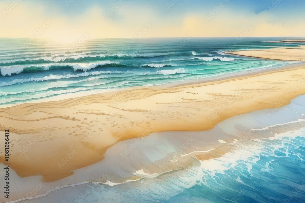 Dee Why Beach Aerial Waves