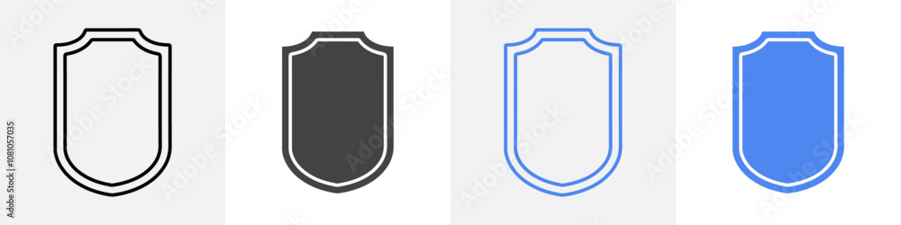 shield icon Group symbol or sign vector shield icon Group symbol or sign vector