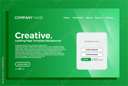 new lading page background template