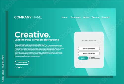 new lading page background template