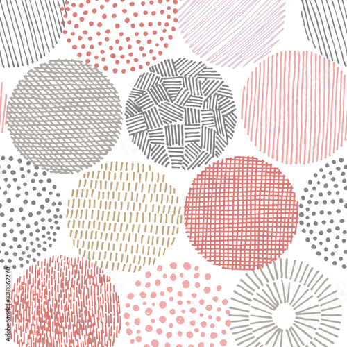 Textile and digital seamless floral pattern design.