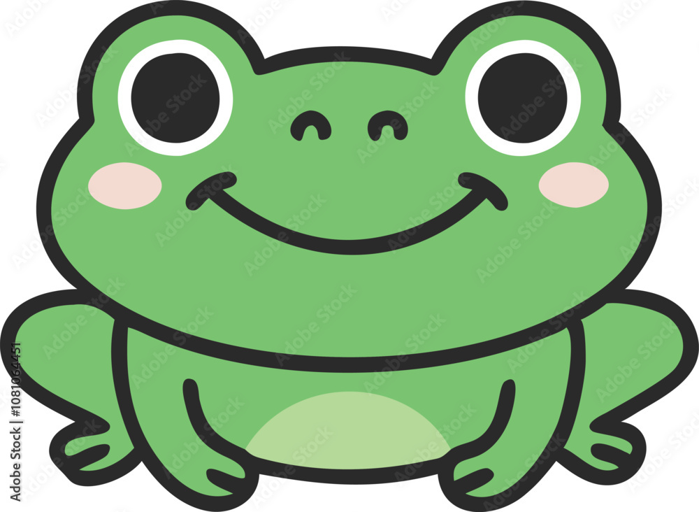 baby frog smiling vector illustration. baby frog smiling vector illustration.
