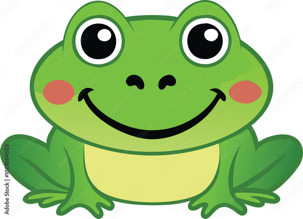 baby frog smiling vector illustration. baby frog smiling vector illustration.