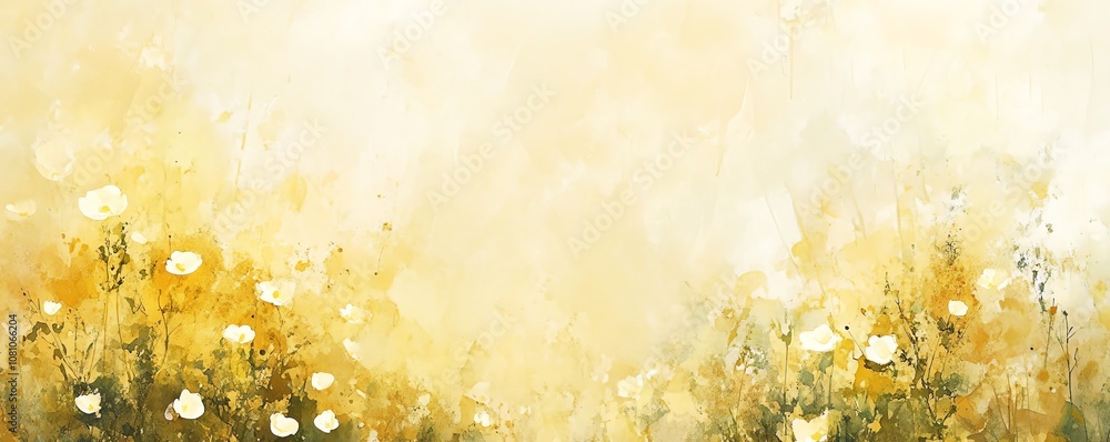 Gentle Yellow Watercolor Texture Background Gentle Yellow Watercolor Texture Background