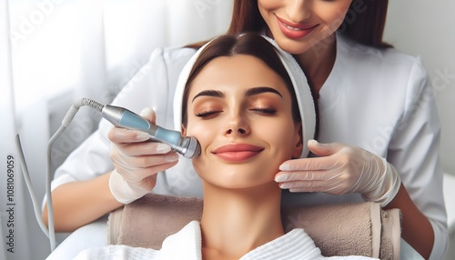 Wallpaper Mural woman applying mask Torontodigital.ca