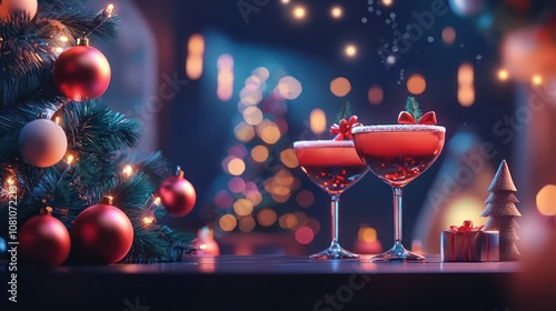 Animated invitation for a Christmas cocktail party