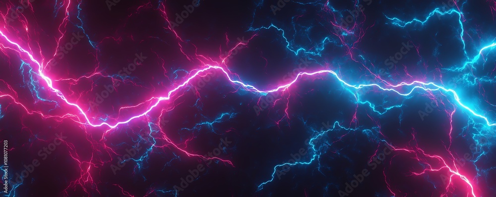 Vibrant Neon Lightning Bolt Patterns Vibrant Neon Lightning Bolt Patterns
