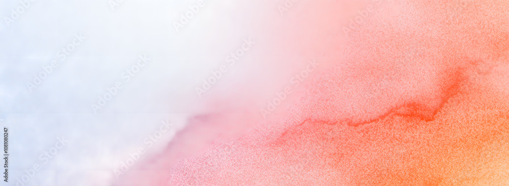 Obraz premium Light gray pink grainy gradient background, pastel orange white banner, poster header backdrop design