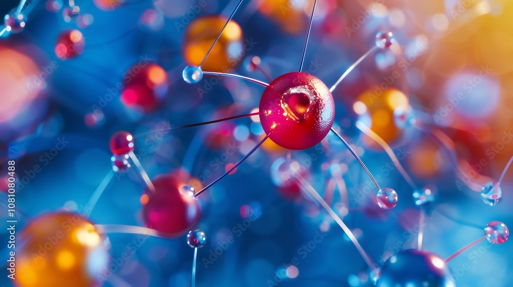 Closeup view of the strong force binding quarks within protons and neutrons Closeup view of the strong force binding quarks within protons and neutrons