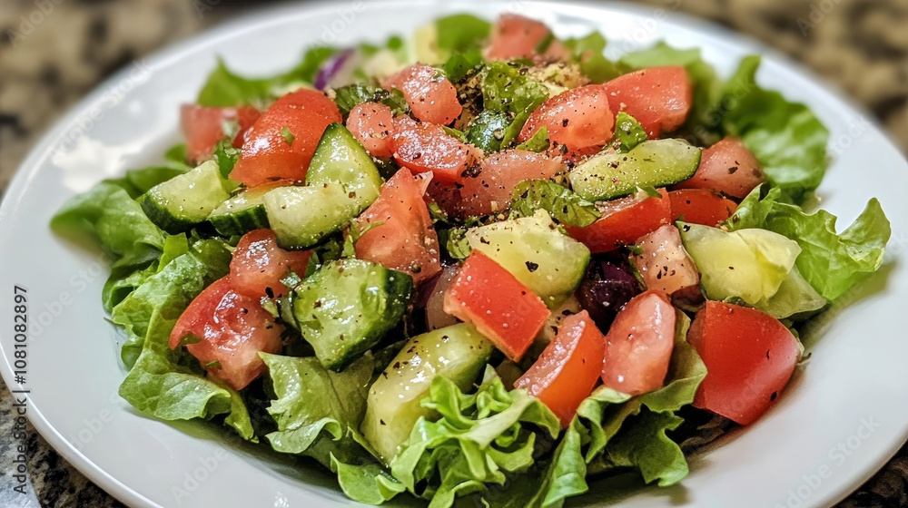 Try this easy garden salad. It has lettuce, tomatoes, and other healthy ingredients. It's perfect for a light and refreshing meal. Try this easy garden salad. It has lettuce, tomatoes, and other healthy ingredients. It's perfect for a light and refreshing meal.