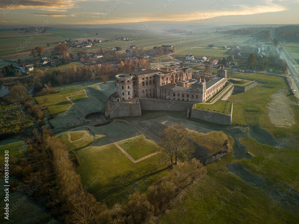 Krzyżtopór Castle in Ujazd, Poland.