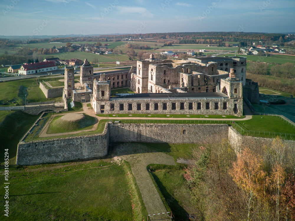 Krzyżtopór Castle in Ujazd, Poland.