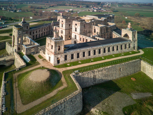 Obraz na płótnie Krzyżtopór Castle in Ujazd, Poland. w salonie