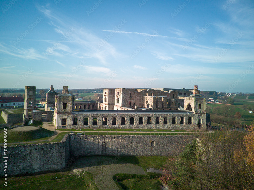 Krzyżtopór Castle in Ujazd, Poland.
