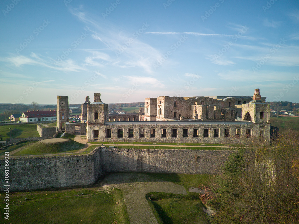 Krzyżtopór Castle in Ujazd, Poland.