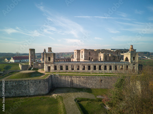 Obraz na płótnie Krzyżtopór Castle in Ujazd, Poland. w salonie