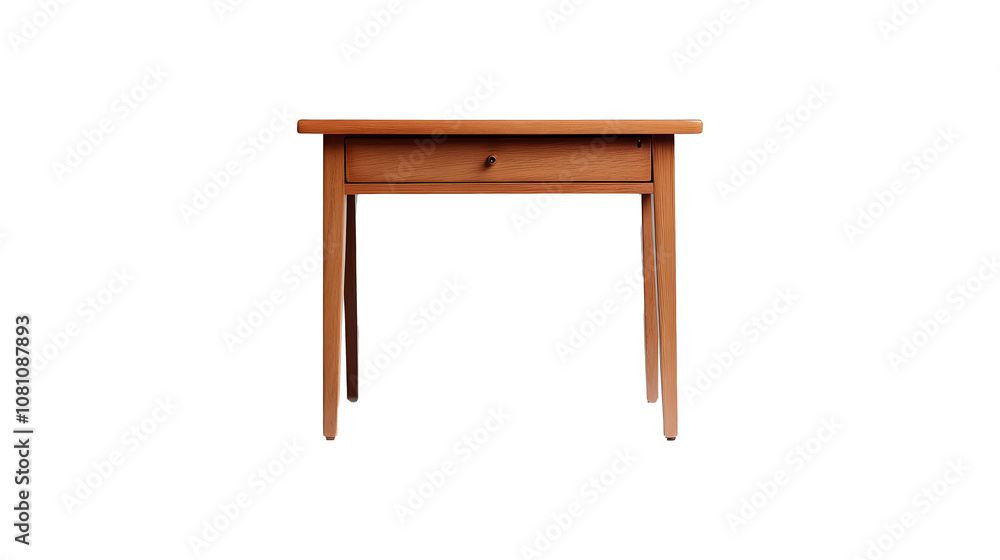 study table with a single desk drawer isolated transparent background study table with a single desk drawer isolated transparent background