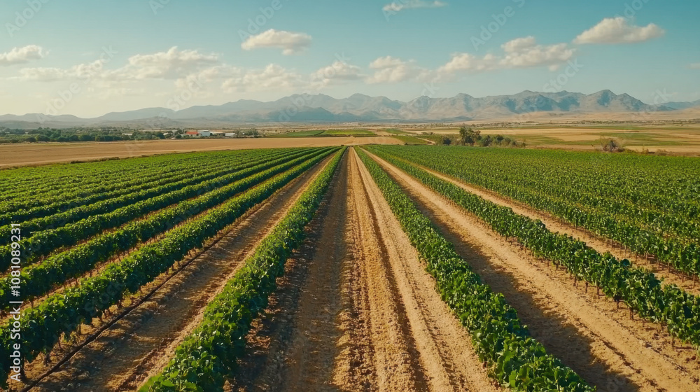 Water Rights and Usage. A scenic view of lush green fields stretching across a landscape, with mountains in the background under a clear blue sky. Water Rights and Usage. A scenic view of lush green fields stretching across a landscape, with mountains in the background under a clear blue sky.
