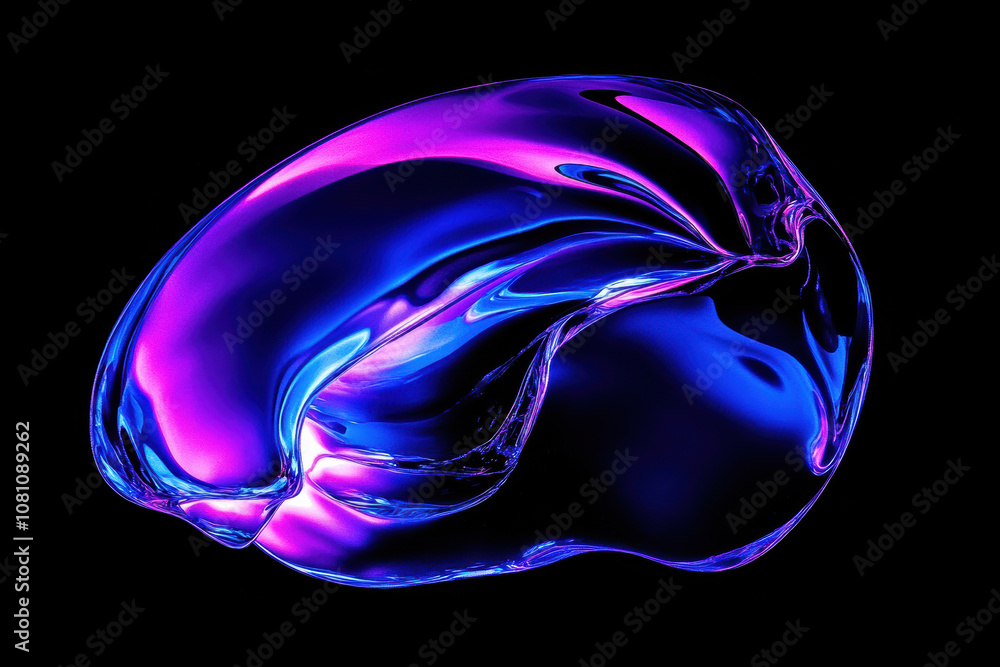 High Saturation Abstract Curved Art High Saturation Abstract Curved Art