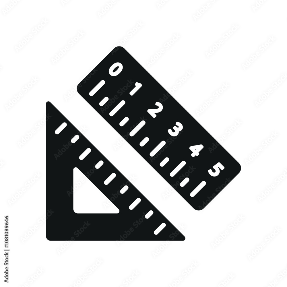 Set ruler square triangle jangka icon vector design templates modern and simple Set ruler square triangle jangka icon vector design templates modern and simple