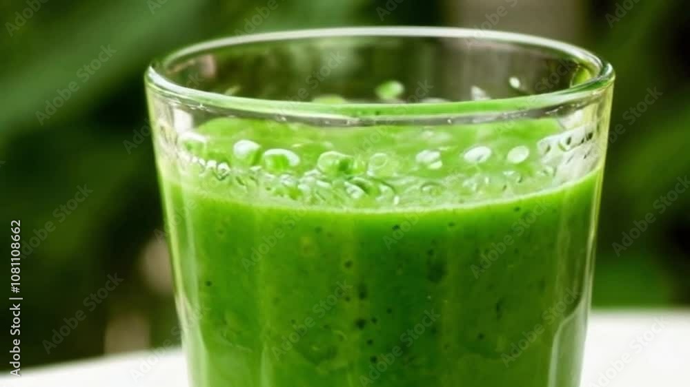 Green smoothie filling glass fresh healthy ingredients health-boosting, Fresh green smoothie in glass with health-boosting properties and nutrients Green smoothie filling glass fresh healthy ingredients health-boosting, Fresh green smoothie in glass with health-boosting properties and nutrients