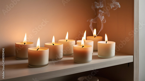 Wallpaper Mural Burning scented candles for relax Torontodigital.ca