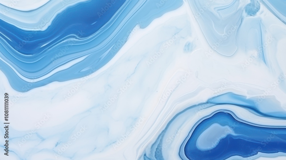 Elegant blue and white agate background featuring fluid, swirling patterns reminiscent of ink textures. Elegant blue and white agate background featuring fluid, swirling patterns reminiscent of ink textures.