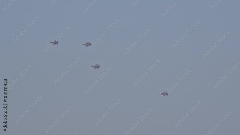 fighter jets shown assembling formation flight before preparing to strike their target low altitude capture military's strategic for combat flying war operation action mission air base flypast fighter jets shown assembling formation flight before preparing to strike their target low altitude capture military's strategic for combat flying war operation action mission air base flypast
