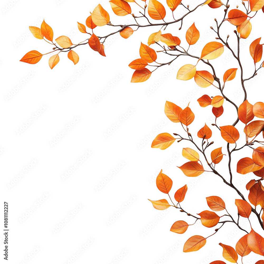 Autumn leaves Isolated On Transparent Background Autumn leaves Isolated On Transparent Background