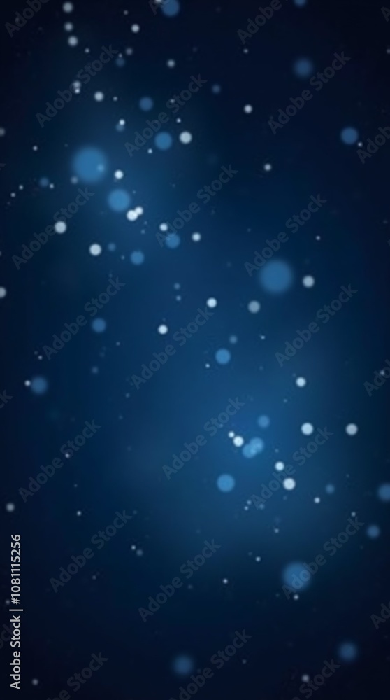 Floating particles of light against a rich, dark blue canvas. Floating particles of light against a rich, dark blue canvas.