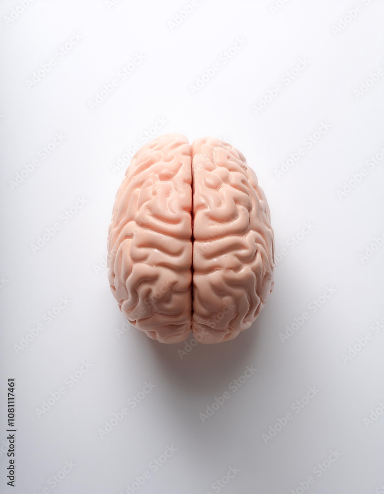 human brain isolated on light white human brain isolated on light white