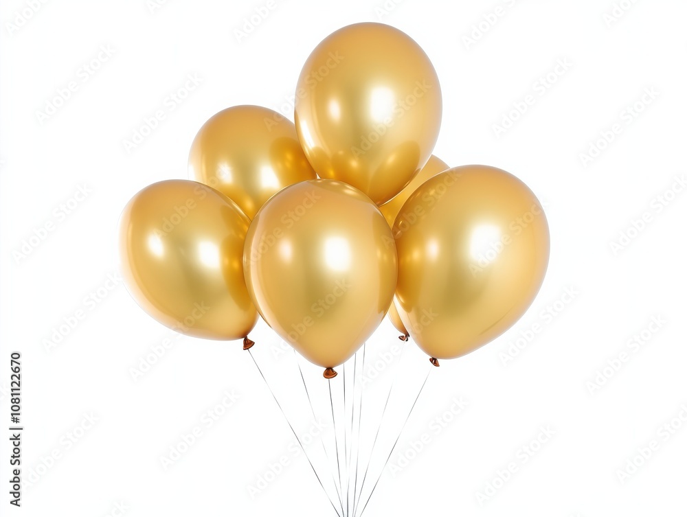 Golden Balloons for Festive Celebrations Golden Balloons for Festive Celebrations