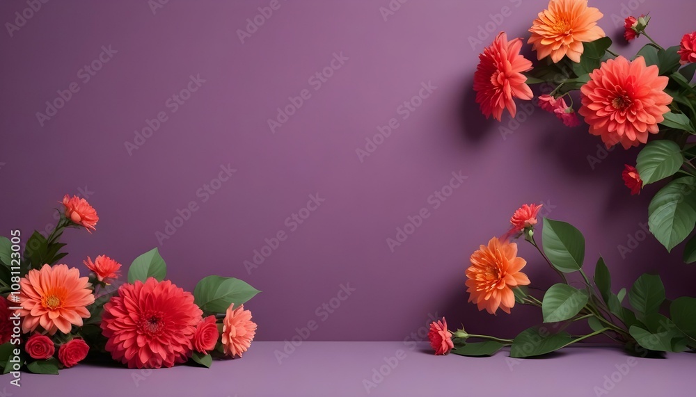Fototapeta premium Composición de decoración floral