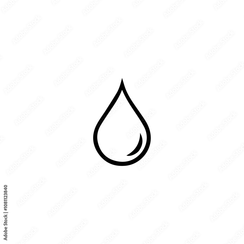 Water drop vector design Water drop vector design