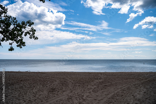 Photography View of the Gibraltar Point Beach in the Toronto Islands.