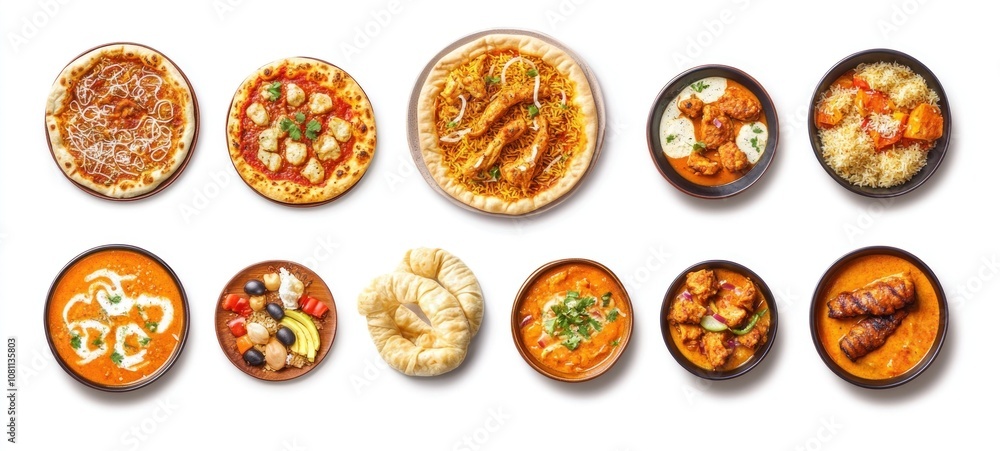 Assortment of Delicious Indian Food Assortment of Delicious Indian Food