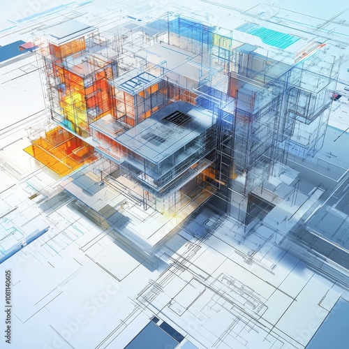 Dynamic 3D Rendering of Modern Architectural Design with BIM and Revit Elements